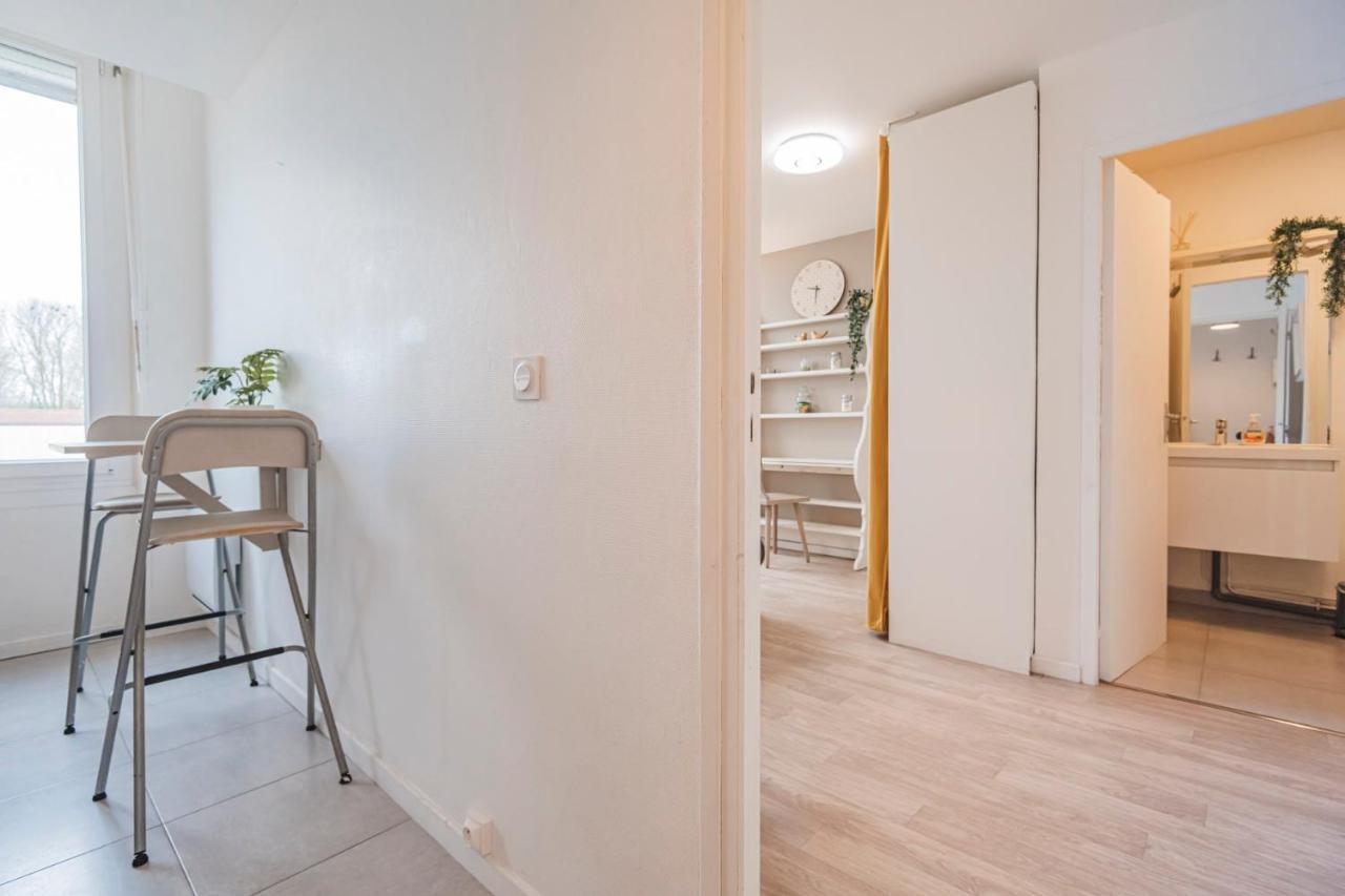 Joli Studio"Le Clair Logis" Gare Centre Petit Dejeuner Possible Reims Esterno foto